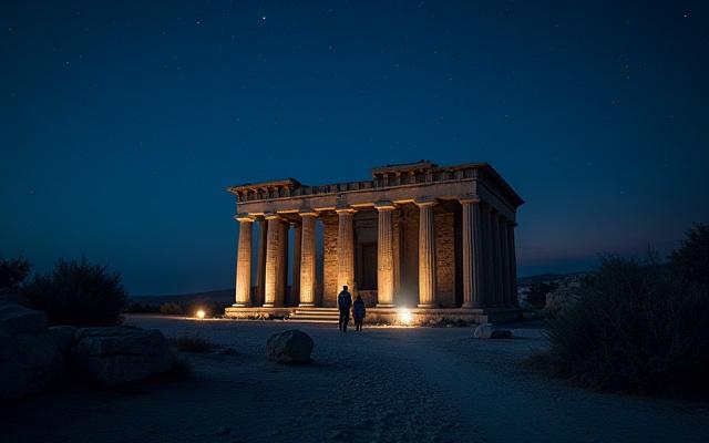 Nocturnal exploration hidden cultural sites